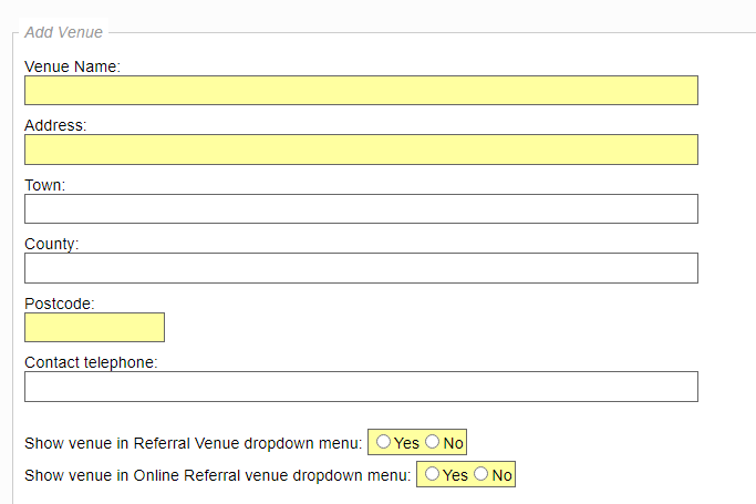 Step 4: Adding Venues, creating Activities and generating Sessions